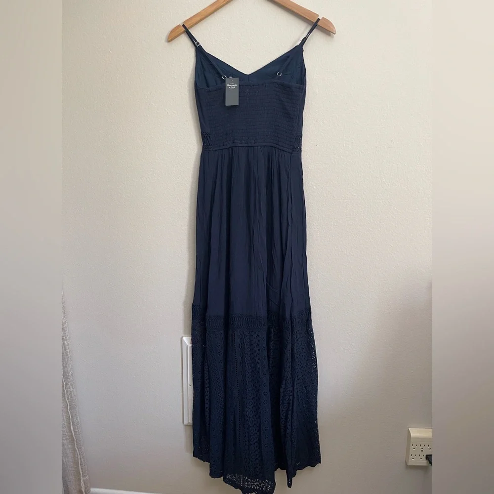 Abercrombie & Fitch Navy Blue Maxi Dress size XS